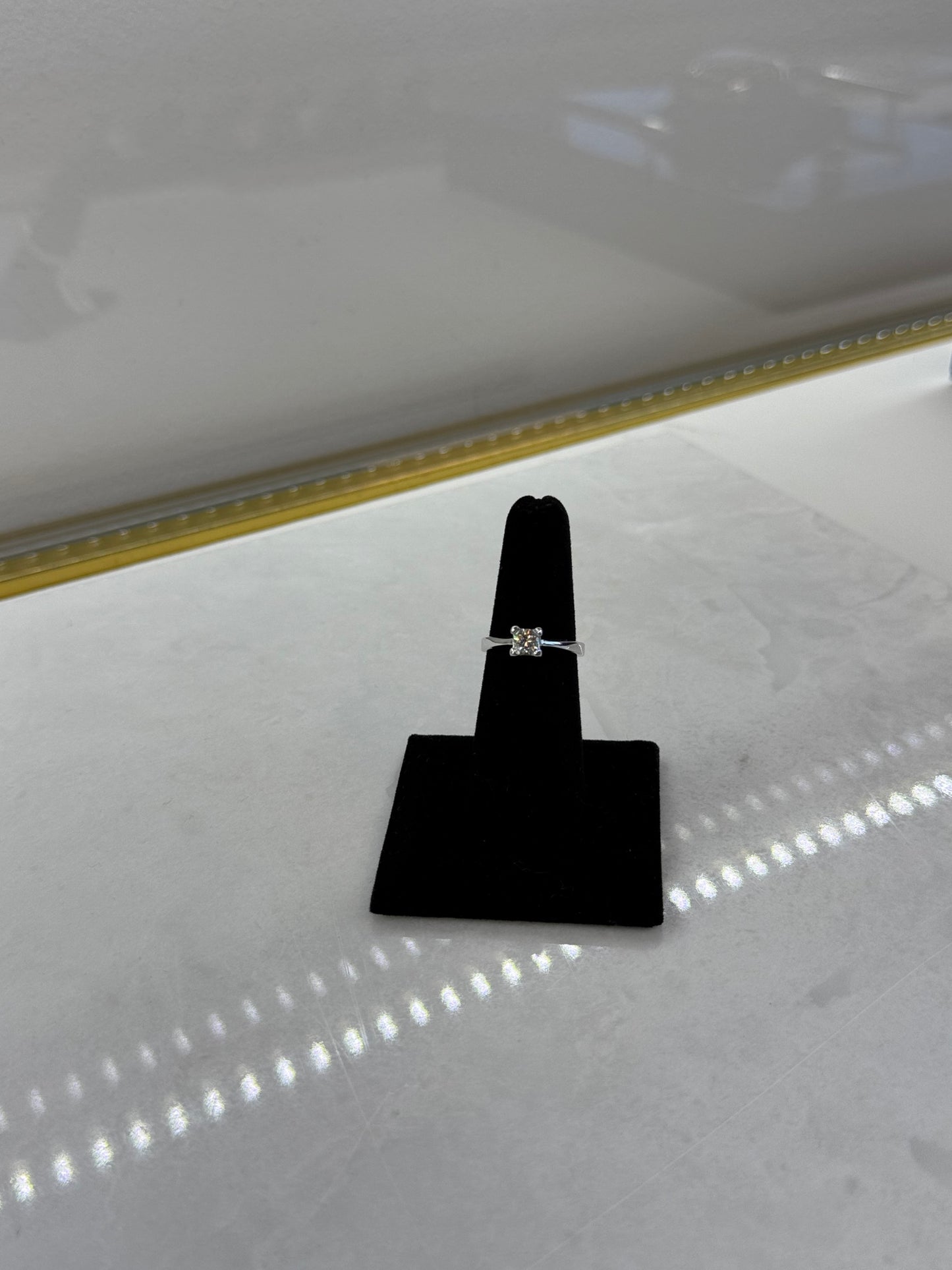 White Gold Diamond Solitaire Ring