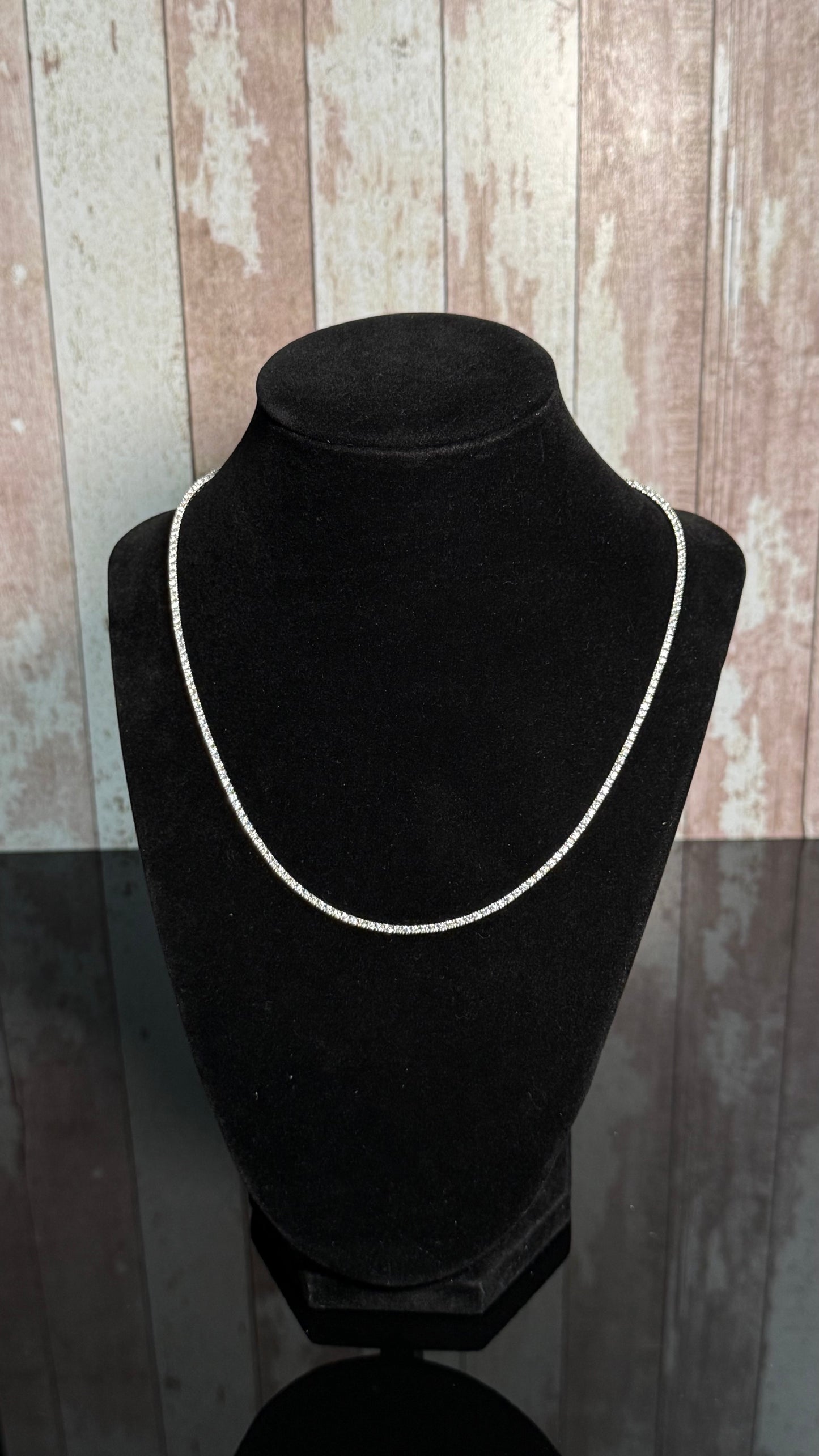 14KWG Tennis Necklace