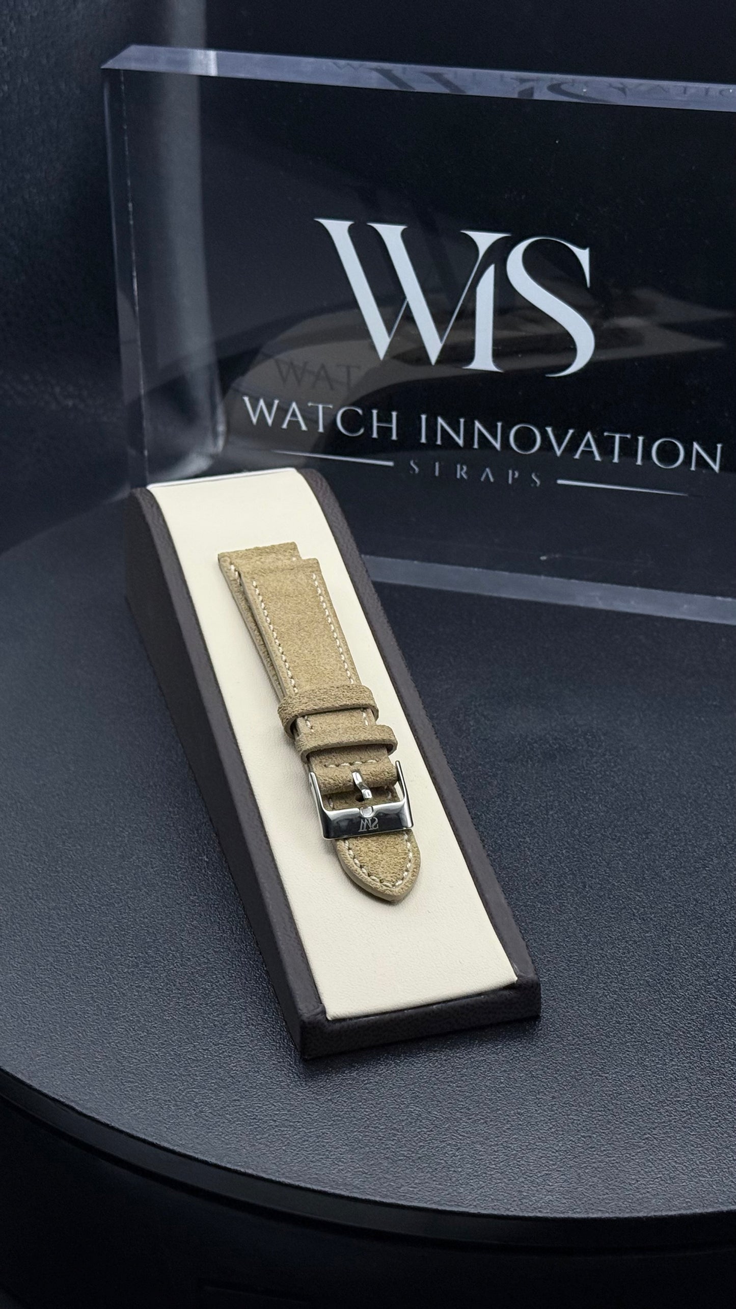 Suede Sand 20mm Leather Strap