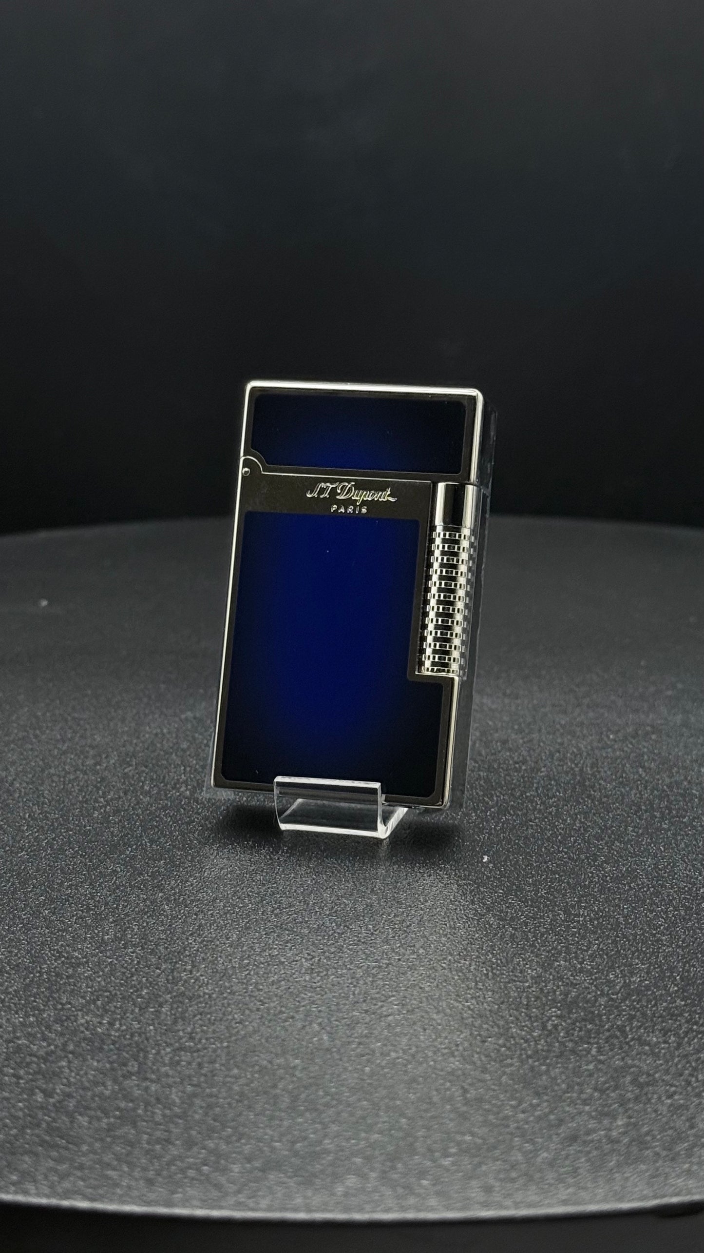 S.T Dupont Le Grand Cling blue sunburst & amp palladium