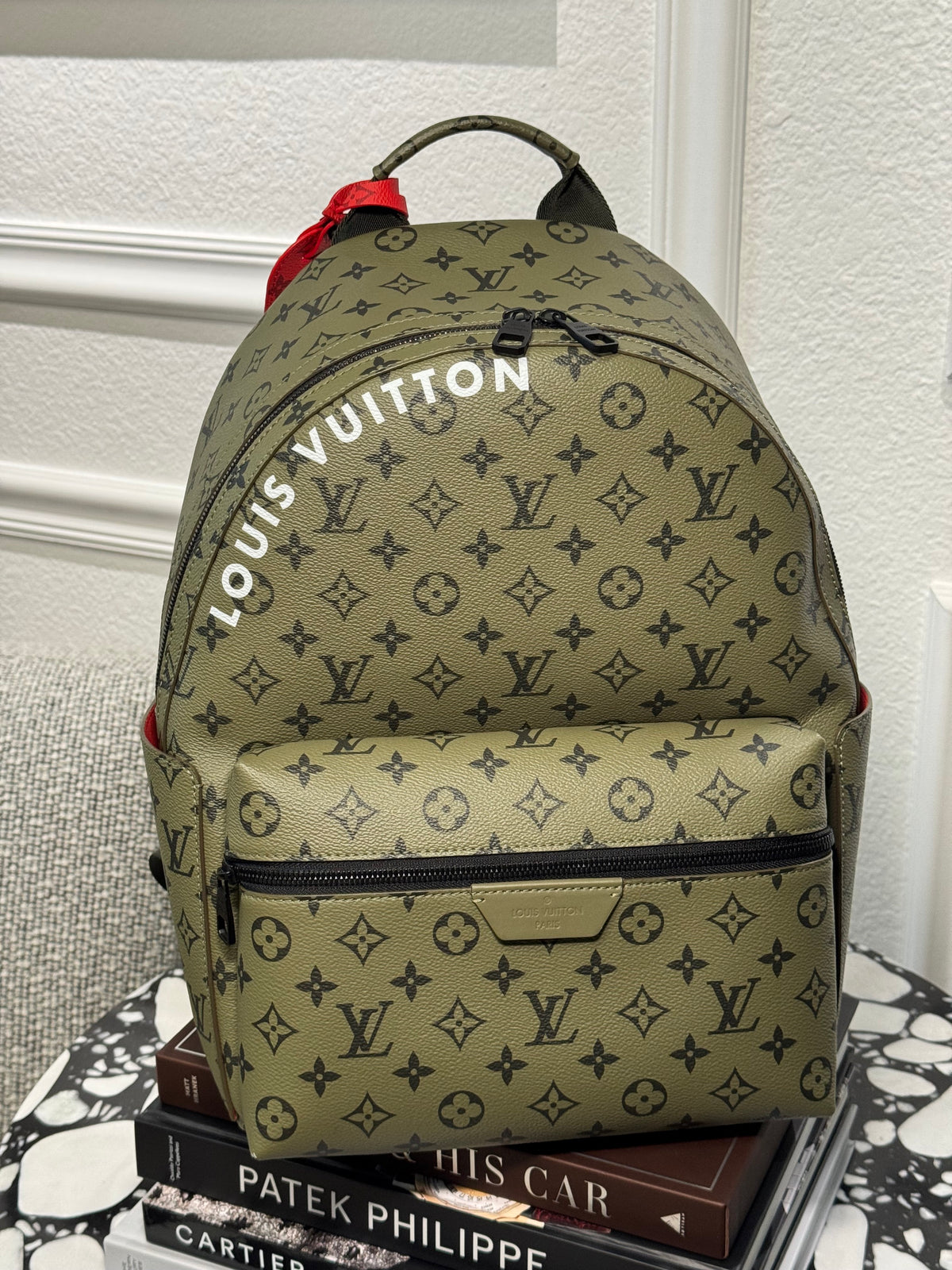 N/A LV Green Backpack