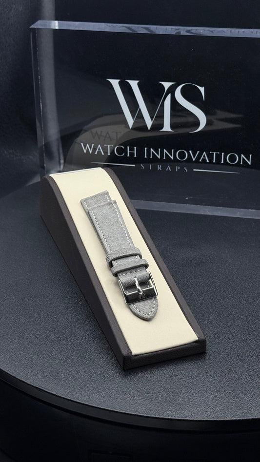 Suede- Grey- 20mm leather strap