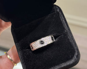 Custom White Gold Diamond Ring