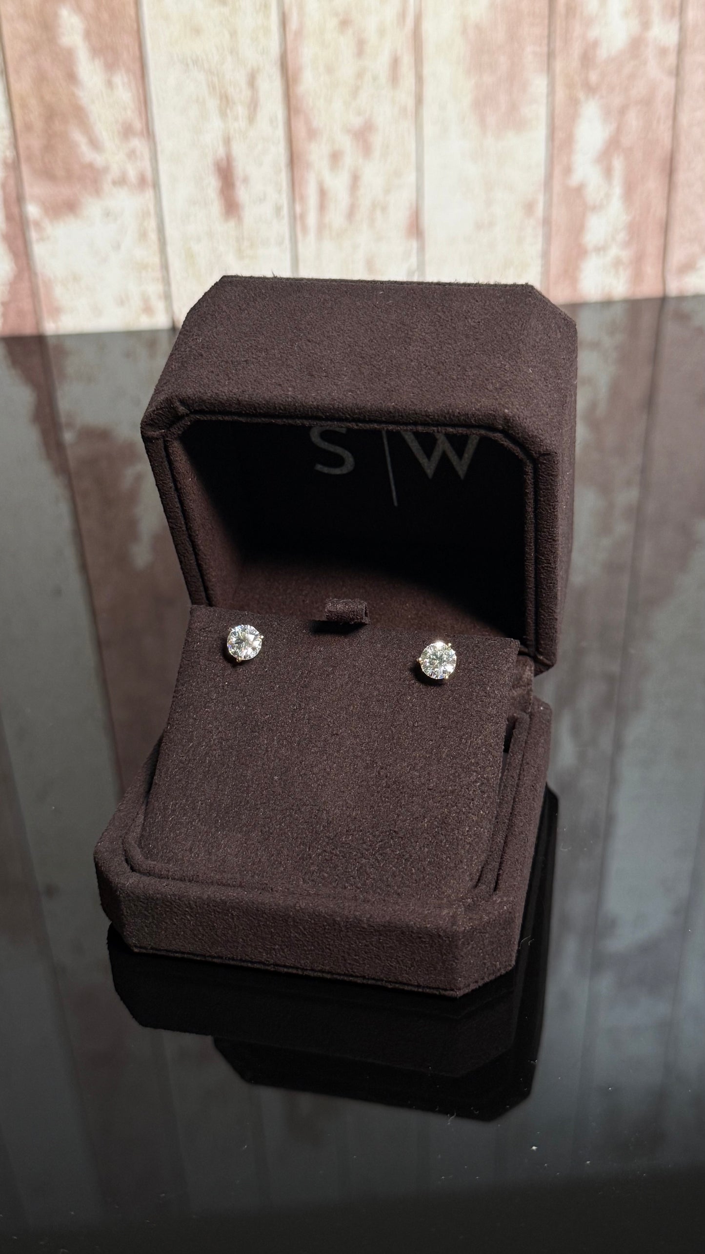 2.15 CT YG Diamond Studs