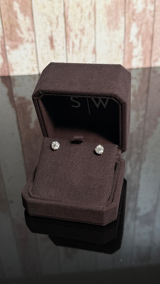 2.15 CT YG Diamond Studs