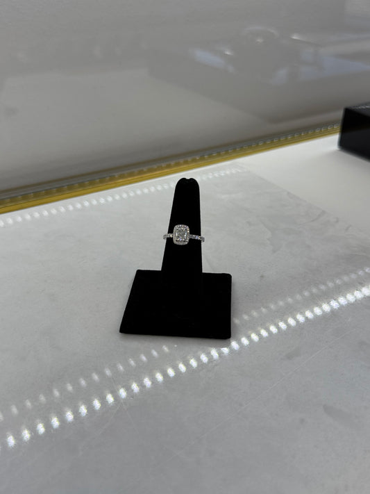 White Gold Radiant Cut Diamond Ring